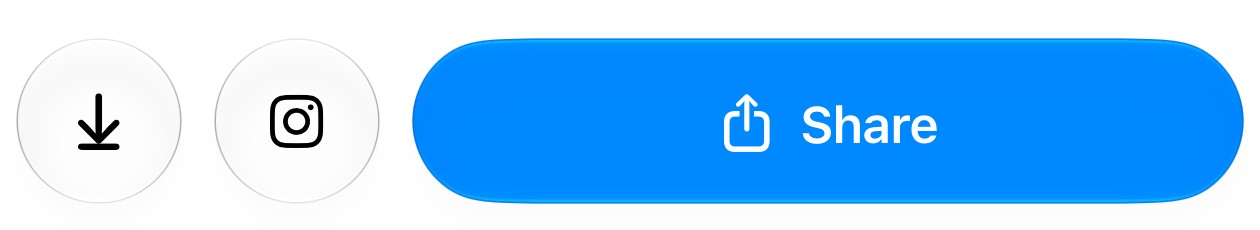 Save, Instagram and Share buttons