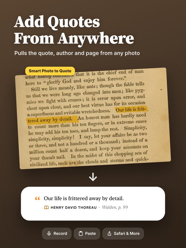 Add Quotes From Anywhere: Smart Photo to Quote, on iPad