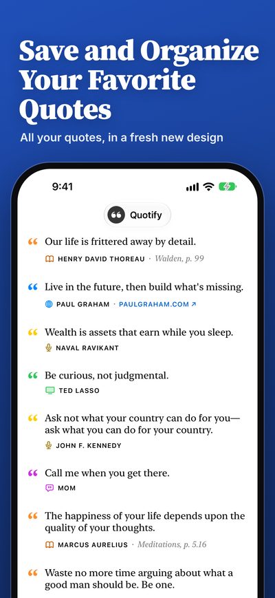 Save and Organize Your Favorite Quotes: Library in the new design