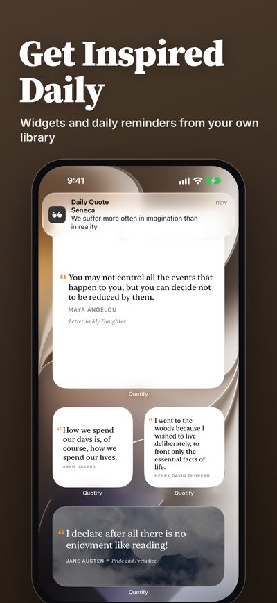 Get Inspired Daily: Home Screen widgets and reminders